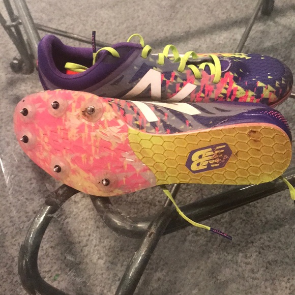 New balance neon purple running spikes MD 588 - Picture 4 of 4